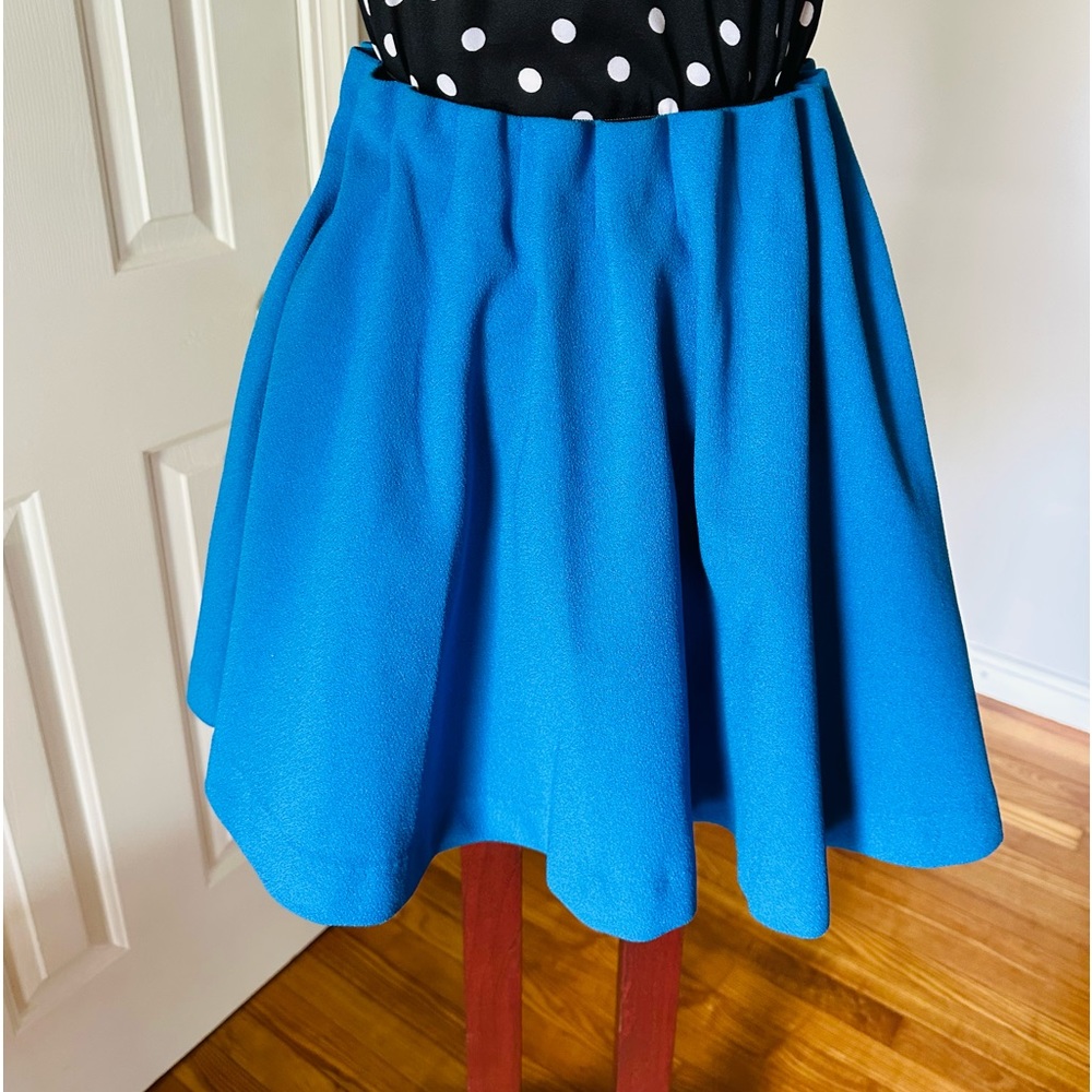 H&M Skater Blue Skirt